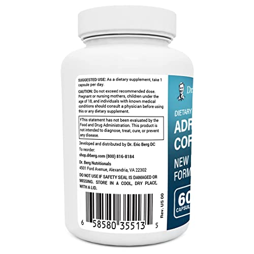 Dr. Berg Adrenal & Cortisol Supplement New Formula Adrenal Supplement