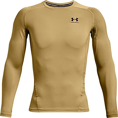 Under Armour Men's Armour HeatGear Compression Long-Sleeve T-Shirt Team  Vegas Gold (715)/Black XX-Large