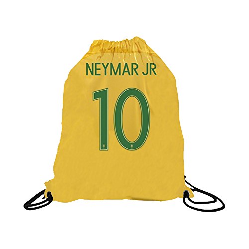 Neymar Jersey Style T-shirt Kids Neymar Jr Jersey Brazil T-shirt Gift Set Youth Sizes ✓ Premium Quality ✓ ✓ Soccer Backpack Gift Packaging (YS 6-8 Years Old, Neymar) - Thumbnail 6