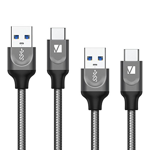 USB C Cable, iVanky USB C to USB A Charger (4ft, 2 Pack), Nylon Braided USB Type C Cable Fast Charging Cord Compatible with Samsung, Huawei, Xiaomi, MacBook, Google Pixel, Moto and More