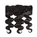 9A Peruvian Body Wave Bundles with Frontal (16/18/20+14 Inch Frontal) Ear to Ear Lace Frontal Closure, Peruvian Virgin Human Hair Bundle with Frontal Unprocessed Human Hair Natural Black Color