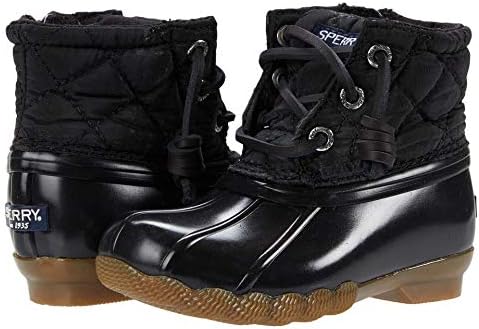 Womens Sperry Saltwater 2.0 Textile Duck Boot - Black | Journeys Sperry Croc Saltwater Duck Rain Winter Boots Black sz 10 main image 1