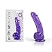 Climax Soft PVC Realistic 9 inches Dildo Suction(Naughty Purple)