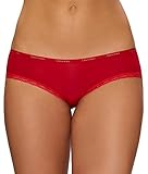 Calvin Klein Women's Essentials Hipster, Regal Red/Evocative Red, Large