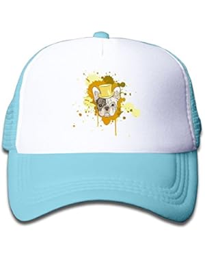 Bulldog Dog Cartoon Baby Boys Baseball Cap Cute Hat