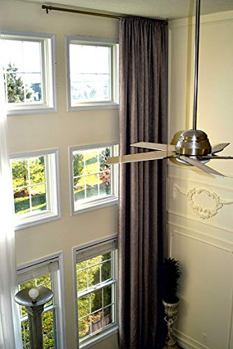 Ikiriska Extra Long Luxury Solid Linen Curtain Custom Made 12 13