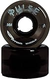 Atom Pulse Outdoor Wheels - 8 Pack Black