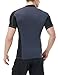 Tesla TM-MSR15-CKK_Large Men's UPF 50+ Short Sleeve Crew Surf Athletic Fit Rashguard MSR15