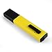 ANTFEES Handheld pH Pen Tester Digital 0.1 pH High Accuracy Pocket Size pH Meter 0-14 pH Measurement Range (Yellow)