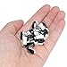 QTEATAK 25Pcs AC 1A 125V 3Pin SPDT Limit Micro Switch Long Hinge Lever for Arduino CYT1073