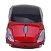Wireless Mouse Sports Car Shaped Optical Ergonomic Computer Mouse with Adjustable DPI Scroll Wheel and USB Receiver (California Red)