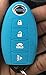 KAWIHEN Silicone Keyless Entry Smart Remote Key Fob Cover Compatible with for 350Z 370Z Altima Armada GT-R Leaf Pathfinder Rogue Sentra Maxima Murano Versa CWTWB1U840 285E3-3SG0D