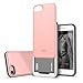 iPhone 7 Case (4.7") DesignSkin Slider [S1] : Best Seller Card Slot Shock Absorption Shockproof 3-Layer Protective Cover Holder Wallet Case Heavy Duty Bumper (Baby Pink)