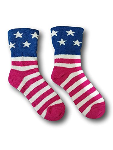 Slipper Socks, Women s Slipper Socks, 1 Pair (USA Flag Slippers)