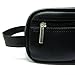 Mister Bag Leather Toiletry Bag Travel Toiletries Bag, Black