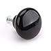 FatColo(TM) Ceramic Porcelain China Vintage Round Style Bedroom Door Cabinet Cupboard Drawer Knob Pull Handle (Button Shape/Black/Pack of 6)