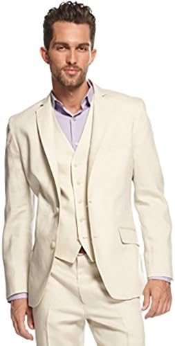 INC INTERNATIONAL CONCEPTS JAKE LINEN-BLEND BLAZER OATMEAL XL