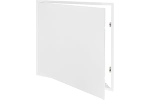 Vent Systems 24'' x 24'' Inch White Metal Access Panel with Click Function - Easy Access Doors - Access Panel for Drywall, Wall, Ceiling - Electrical and Plumbing Service Door - Crawl Space Doors