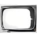 Evan-Fischer Headlight Door Compatible with Toyota Pickup 92-95 Left Side 4WD Chrome/Black