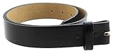 Men's Genuine Leather Belt Strap Straight-Cut Edge Oil Tanned 1.5