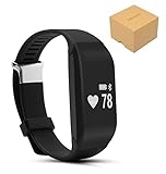 Jeemak Bluetooth 4.0 Smart band Heart Rate Monitor Smart Bracelet Wristband Fitness Tracker for iPhone Android Phone