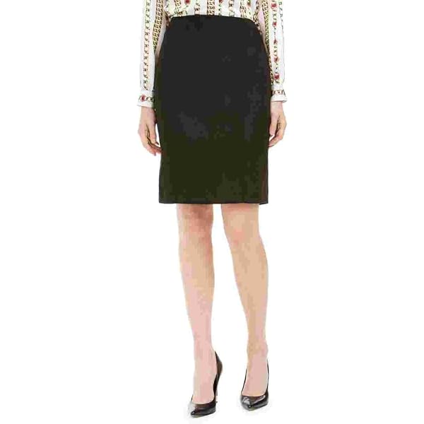 Kasper Women's Solid Slim Skirt - Sophie Crepe Fabrication, Classic Fit Skirt