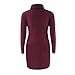 High-necked Sweater Dress,Morecome Womens Casual Long Sleeve Jumper Turtleneck Sweaters (S)