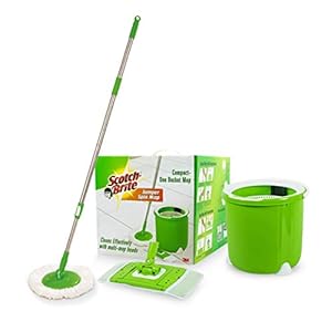 Scotch-Brite Jumper Spin Mop compact one Bucket Mop