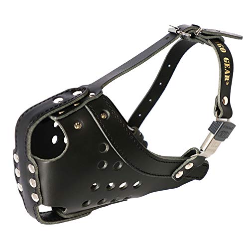 DINGO GEAR Dog Training Muzzle for Defence, Training and Service HQ Leather Handmade Lightweight S03031