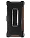 WallSkiN Case for Galaxy Note 10 Plus Heavy Duty Full Body Military Grade Drop Protection Carrying Cover Holder | Holster for Men Belt with Clip Stand – Camouflage/Orange