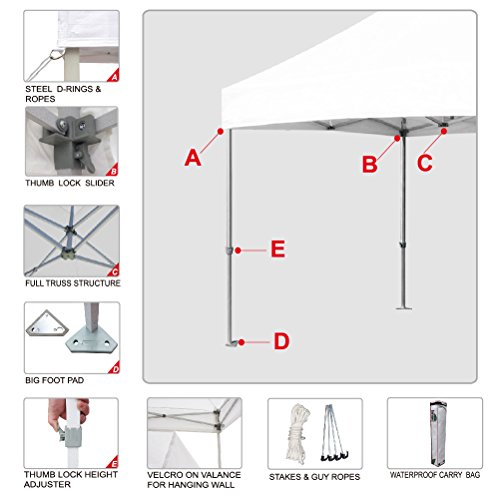 Eurmax Pop up 8 X 8 Canopy Instant Outdoor Gazebo Tent with Carry Bag ... - 41fh69ZZDDL Eurmax Pop up 8 X 8 Canopy Instant Outdoor Gazebo Tent with Carry Bag ... - 41fh69ZZDDL
