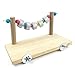 Alfie Pet - Percy Wood Platform with Chewing Toys for Mouse, Chinchilla, Rat, Gerbil and Dwarf Hamster