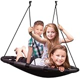 Sorbus Spinner Swing â€“ Kids Indoor/Outdoor Round Mat Swing â€“ Great for Tree, Swing Set, Backyard, Playground, Playroom â€“ Accessories Included (40