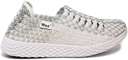 WOZ Moccasin Silver with Elastic Wedge Article UP703 New Spring Summer Collection 2018