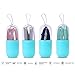 NYKKOLA 1 Pack Collapsible Reusable Silicone Folding Drinking Travel Outdoor Straw Dispensers, 8Inch, Straight Blue