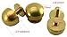 Okones Pack of 20 1/2'' Diameter Screwback Solid Brass Studs Leathercraft Rivet Bullet Spikes Spots (Top:1/2'')