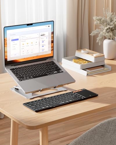 ProtoArc XK01 TP Folding Bluetooth Keyboard with Large Touchpad Spanish | 88 Keys, 3 Channels Bluetooth 5.1, for Android, Windows, iPadOS, macOS, Phone Holder and PU Bag, Black