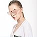 Hippih Cat Eye Sunglasses Metal Frame Mirror Sunglasses For Women