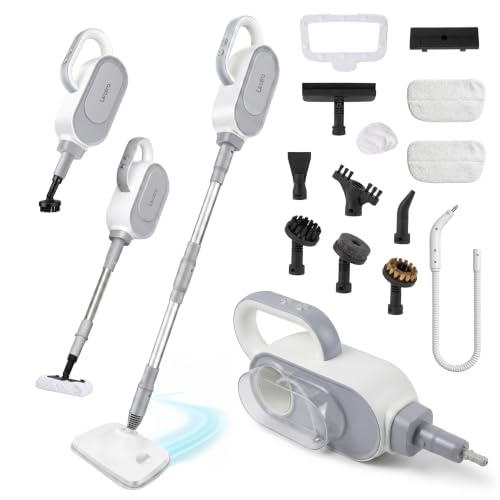 Livatro Balai vapeur 13 en 1 avec nettoyeur à main amovible | Réservoir XL 500 ml · 1500 W · Vapeur 130 °C · 3 niveaux · Câble 5 m · Sans produits chimiques