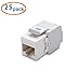 Cable Matters UL Listed 25-Pack 180 Degree RJ45 Keystone Jack, Tool Free Keystone Jack