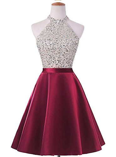 maroon formal dress short