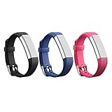 I-SMILE Bands for Fitbit Alta/ Fitbit Alta HR, 3PCS Newest Colorful Replacement Wristband With Secure Clasps for Fitbit Alta Only(No tracker, Replacement Bands Only)