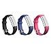 I-SMILE 3PCS Newest Replacement Wristband With Secure Clasps for Fitbit Alta Only(No tracker, Replacement Bands Only)