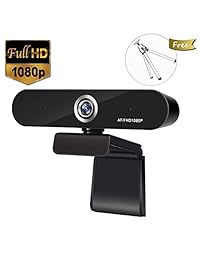 Full 1080P  cam, Auto Focus Computer Camera, Face Cam with Dual Microphone for PC, Laptops and Desktop,90 Degree Extended View