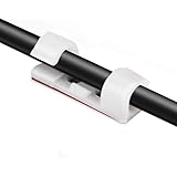 Cable Clips Adhesive 30 Pcs, Wire Clips with 30 Screws, Cord Holder Organize for Home Office by AGPTEK