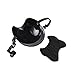 CAZZO Cool Pet Dog Motorcycles Bike Helmet/Sunglasses for Sun Rain Protection,Funny Halloween Cosplay Costume and Christmas Gifts for Cats Dogs (Black Helmet)