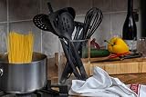 Chef Aid Nylon Skimmer, BPA Free Kitchen Utensil for Non-Stick Cookware, Black view 11