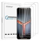 (3 Pack) Orzero Compatible for ASUS ROG Phone 2 Tempered Glass Screen Protector, 9 Hardness HD Anti-Scratch Bubble-Free (Lifetime Replacement)