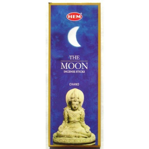 'The Moon' Incense - Hem 20 Stick Hex Tubes - Sold in a set of 4 tubes by Incense