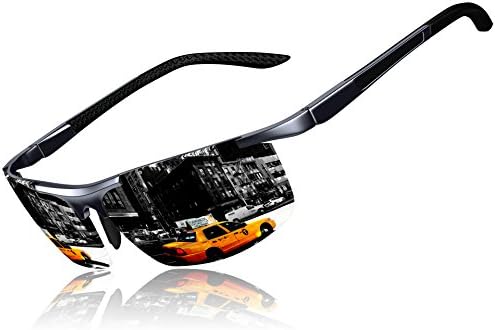 Kithdia Mens Aluminum Driving Polarized UV 400 Protection Sunglasses